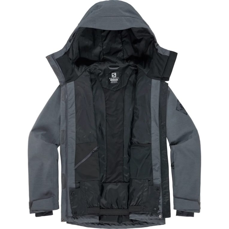 Black Salomon Proof Light Insulated Hoodie Women's Ski Jackets | PH 10625Y